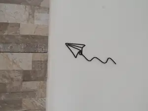 Paper Airplane Line Art