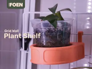 Grid Wall Plant Shelf for Plant Pots