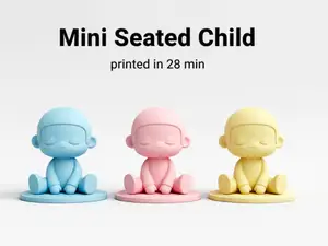Mini Seated Child – Playful Figurine