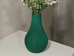 Moderne Kolbenvase für echte Schnittblumen