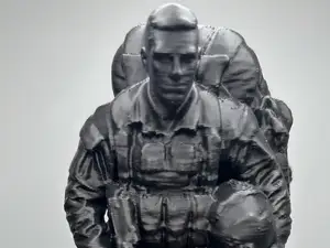 Modern Paratrooper Miniature -  3D Printed Figure