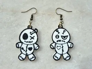 Halloween Doll MultiColor Earrings