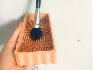 makeup brush cleaning