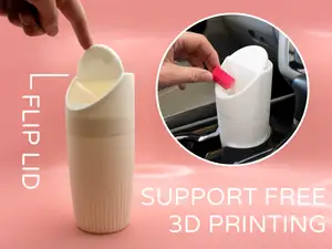 Car Trash Can by Pork3D.com