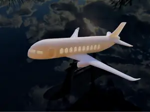 Cute Flying Airplane (with interior)
