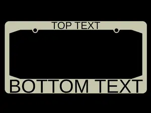 LICENSE PLATE FRAME CONFIGURATOR