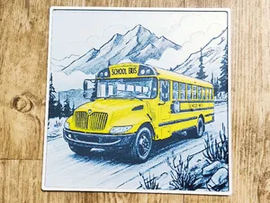 American school bus - Hueforge
