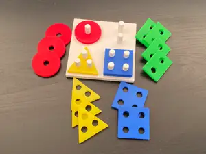 Children Fine Motor Skills Toy: Basic Shape Set