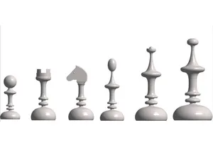 pièces d'echecs "minarets"