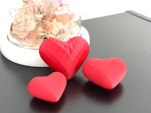 3D Heart Trio Set – Three Sizes