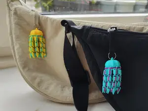 Tiny Jellyfish Keychain Articulated