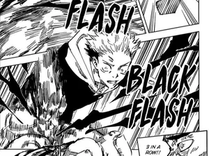 JJK Black Flash Manga page