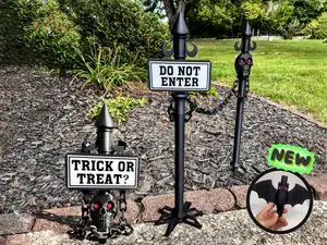 Custom Halloween Sign Lawn Stake Fence or Stand