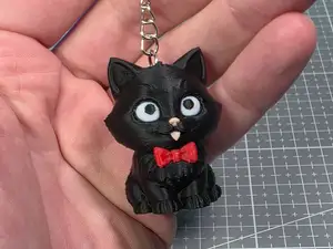Cute Black Cat Keychain - 4 colors
