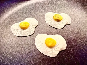 Mini fried eggs Fast sunny side up