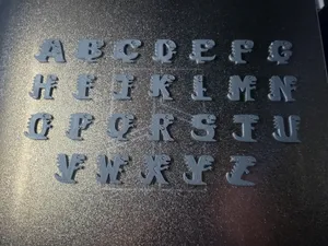 Cute Dino Alphabet – 3D Printed Letter Set