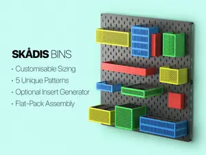IKEA SKADIS Parametric Bin Generator