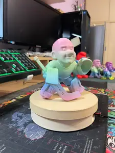 Cartoon-Style Hockey Goalie with/without hair