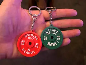 Ronnie Coleman Weight Plate (2 Sided Keychain)