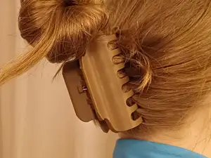 Functional hair claw clip