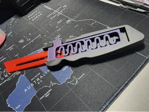 OTF Tanto Fidget Knife - Ergonomic Feel