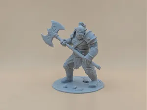 Orc Holding 2 Handed Axe (Bork)