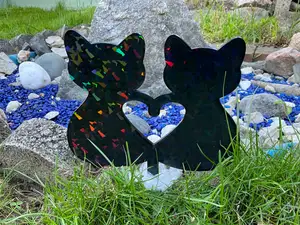 2 Cats Garden / Planter Decor