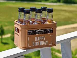 Miniature Whiskey Crate for 6x 5cl Jack Bottles