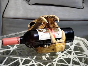 Tiger Skull Wine Bottle Holder
