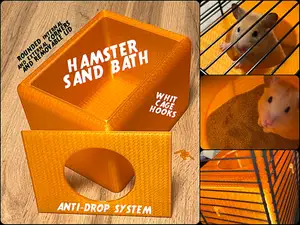 THE ULTIMATE HAMSTER SAND BATH - MITES KILLER