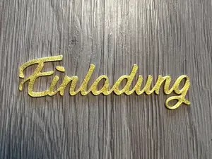 Schrift Einladung Karte