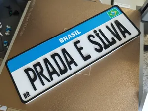 Placa decorativa editável-MERCOSUL