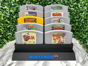 N64 NINTENDO 12-SLOT GAME HOLDER CARTRIDGE CASE
