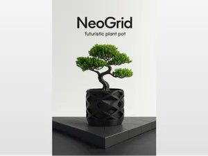 NeoGrid Futuristic Planter