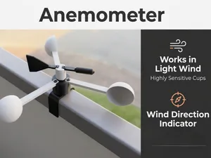 Anemometer mit Windrichtungsanzeige