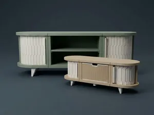 Modular Tambour Credenza | Organizer System