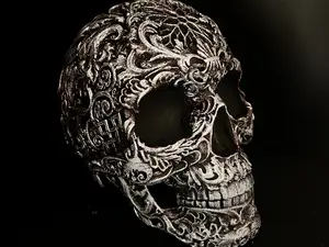 High details sugar skull