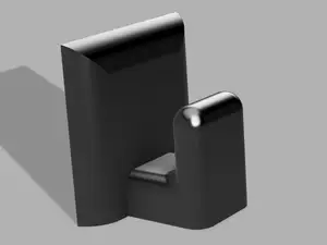 Small (only 18min print) hook for doublesided tape