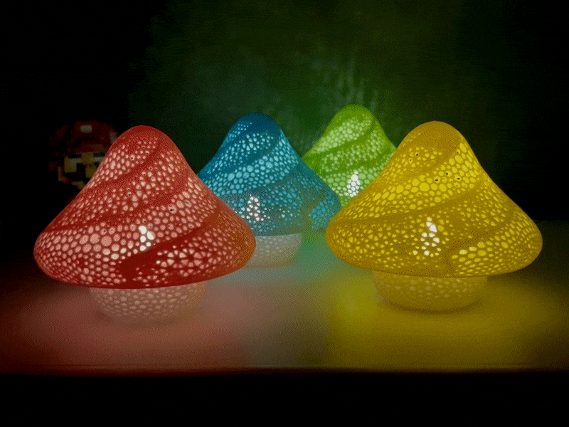 Stumpy Mushroom Lamp