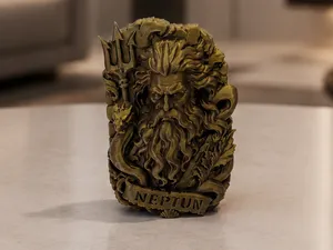Meeresgott "Neptun" als Reliefplatte