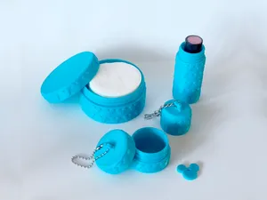 Travel Case Set with mouse-Inspired Pattern