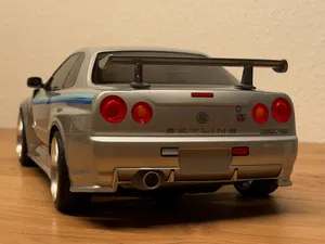 Exhaust for Nissan GT-R R34 Nismo – Tamiya TT-02