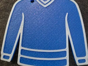 Blank Hockey Jersey Keychain