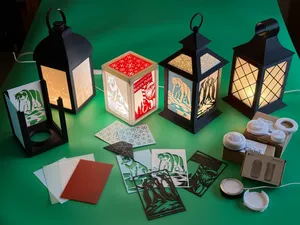 Modular Lantern - Straight top with inserts