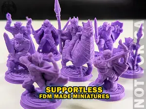 Supportless High Elf 8 Pack - 32mm miniatures