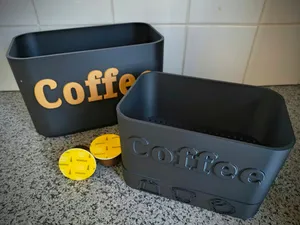 Used Coffee Pod Holder with Integrated Drip Tray
