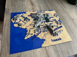 Middle earth 3d map