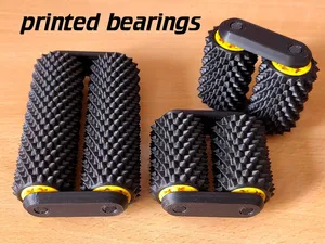 spiky hand roller with printed bearings