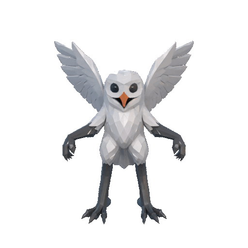 Owl 99 Nights in the forest Roblox game figure 3d