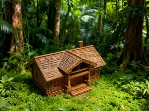 Miniature Architecture Series-Forest Cabin